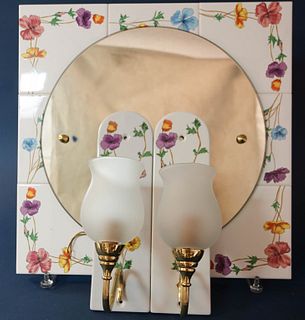 Limoges Mirror and Sconces