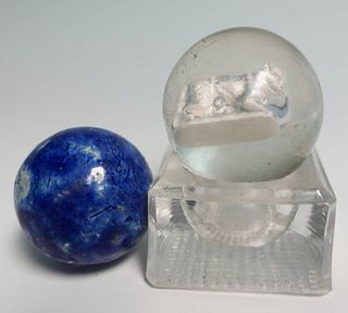 Two Antique Marbles