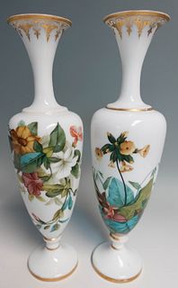 Pair French Glass Vases