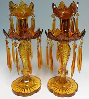 Pair of Glass Lustres