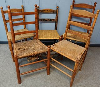 Five Laddderback Chairs