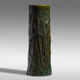 Fulper Pottery, Rare Cattail vase