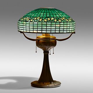 Tiffany Studios, Vine Border table lamp