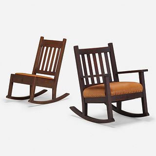 Roycroft, Rocking chairs models 107 and 39A, set of two