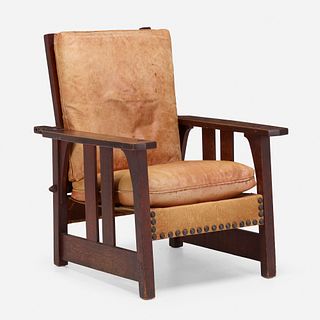 Gustav Stickley, Early Morris chair, model 2341