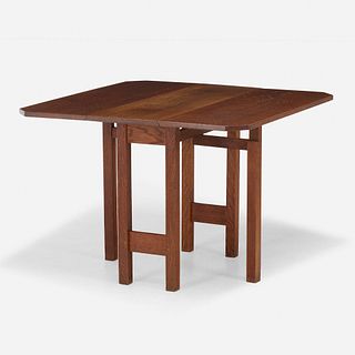Gustav Stickley, Drop-leaf table, model 638