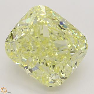 5.01 ct, Natural Fancy Yellow Even Color, VS1, Cushion cut Diamond (GIA Graded), Appraised Value: $168,800 