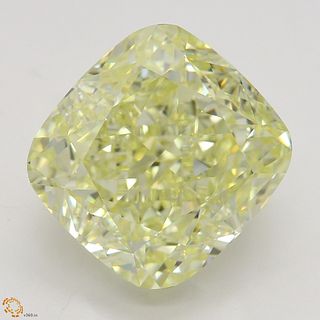 8.02 ct, Natural Fancy Yellow Even Color, VS1, Cushion cut Diamond (GIA Graded), Appraised Value: $309,500 