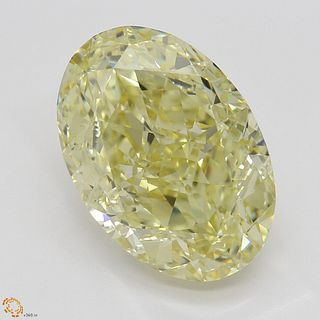 5.06 ct, Natural Fancy Yellow Even Color, VS1, Oval cut Diamond (GIA Graded), Appraised Value: $157,800 
