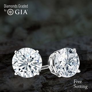 4.81 carat diamond pair Round cut Diamond GIA Graded 1) 2.40 ct, Color D, VVS2 2) 2.41 ct, Color D, VVS2. Appraised Value: $214,700 