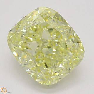 1.75 ct, Natural Fancy Yellow Even Color, VVS1, Cushion cut Diamond (GIA Graded), Appraised Value: $27,200 