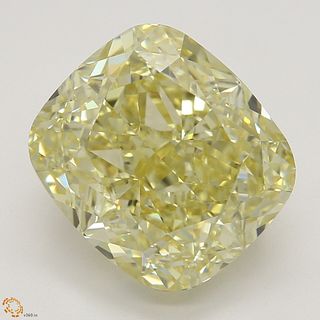 4.10 ct, Natural Fancy Brownish Yellow Even Color, VVS1, Cushion cut Diamond (GIA Graded), Appraised Value: $65,100 