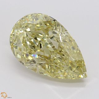 6.21 ct, Natural Fancy Brownish Yellow Even Color, IF, Pear cut Diamond (GIA Graded), Appraised Value: $142,800 