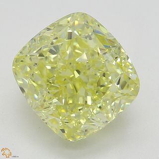 3.01 ct, Natural Fancy Intense Yellow Even Color, VVS1, Cushion cut Diamond (GIA Graded), Appraised Value: $140,200 