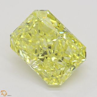 3.01 ct, Natural Fancy Intense Yellow Even Color, IF, Radiant cut Diamond (GIA Graded), Appraised Value: $202,800 