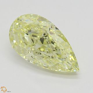 1.51 ct, Natural Fancy Yellow Even Color, VVS1, Pear cut Diamond (GIA Graded), Appraised Value: $24,700 