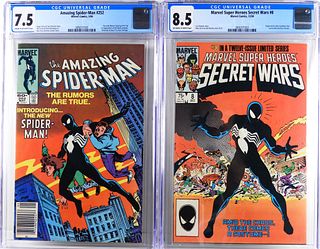 Marvel Amazing Spider-Man #252 & Secret Wars 8 CGC