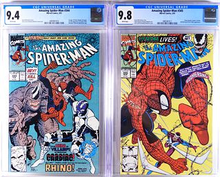Marvel Amazing Spider-Man #344 #345 CGC 9.4 9.8
