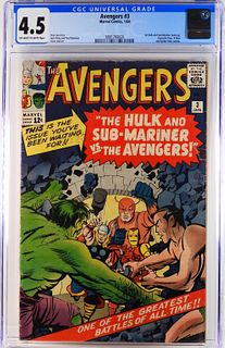 Marvel Comics Avengers #3 CGC 4.5