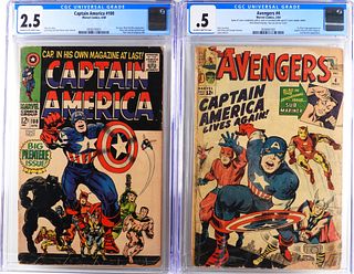 Marvel Comics Avengers #4 & Captain America #100