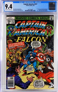 Marvel Comics Captain America #217 CGC 9.4