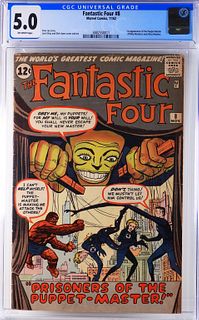 Marvel Comics Fantastic Four #8 CGC 5.0
