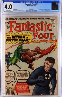 Marvel Comics Fantastic Four #10 CGC 4.0