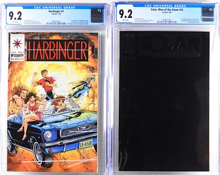 2 Valiant Comics Harbinger #1 & Solar #10 CGC 9.2