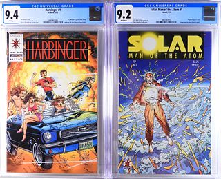 2 Valiant Comics Harbinger #1 Solar #1 CGC 9.4 9.2