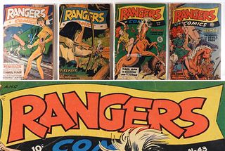 4PC Fiction House Mag. Rangers Comics Golden Age