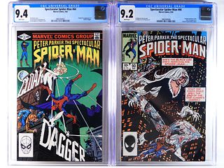 Marvel Comics Spectacular Spider-Man #64 #90 CGC