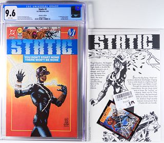 DC Milestone Comics Static #1 CGC 9.6 Collector's