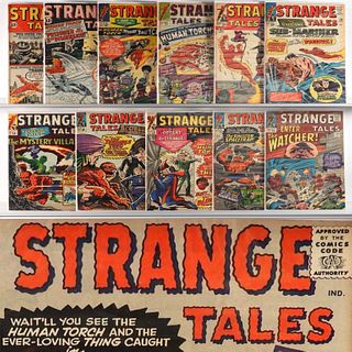 11PC Marvel Comics Strange Tales #102-#134 Group