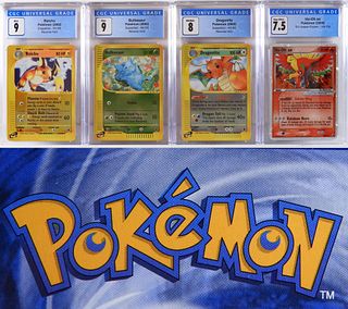 4PC Pokemon Expedition EX CGC Holo Card Group