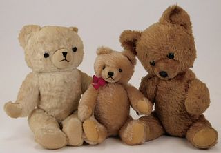 3PC Steiff & Antique Teddy Bear Group