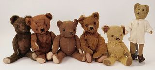 6PC Antique Teddy Bear Collection