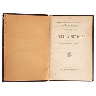 Peñafiel, Antonio. División Municipal de la República Mexicana. México: Oficina Tip. de la Secretaría de Fomento, 1898.