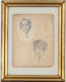 Edith Head (1907 - 1981) "Portrait Sketches"