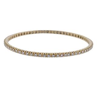 20k Gold Diamond Bangle Bracelet