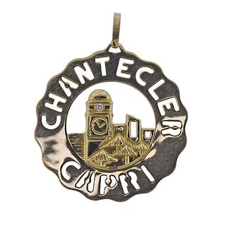 Chantecler Capri 18K Gold Diamond Large Pendant