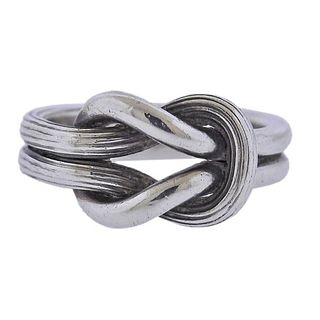 Lalaounis Silver Hercules Knot Ring