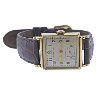 Hamilton 1950s Vintage 14k Gold Watch