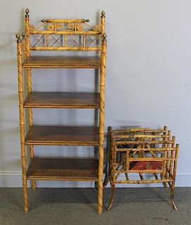 Vintage Bamboo Furniture Lot To Inc ,