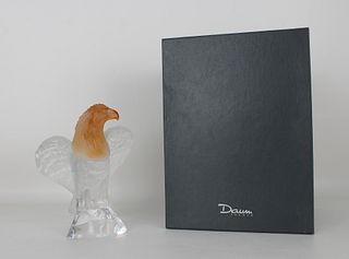 Daum France, Crystal Eagle w/ Original Fitted Box