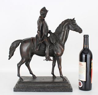 Signed, Bronze Napoleon Figure on Horseback