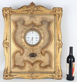 Antique Gilt Wall Clock