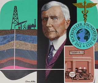 Dean Ellis (1920 - 2009) "John D. Rockefeller" Oil