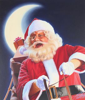 Ed Little (B. 1957) "Santa Claus" Original