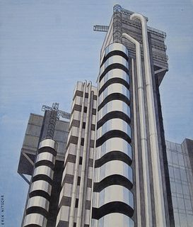 Erik Nitsche (1908-1998)"Lloyd's Building" W/C