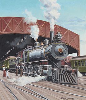 J. Craig Thorpe (B. 1948) "Alabama Locomotive" Oil